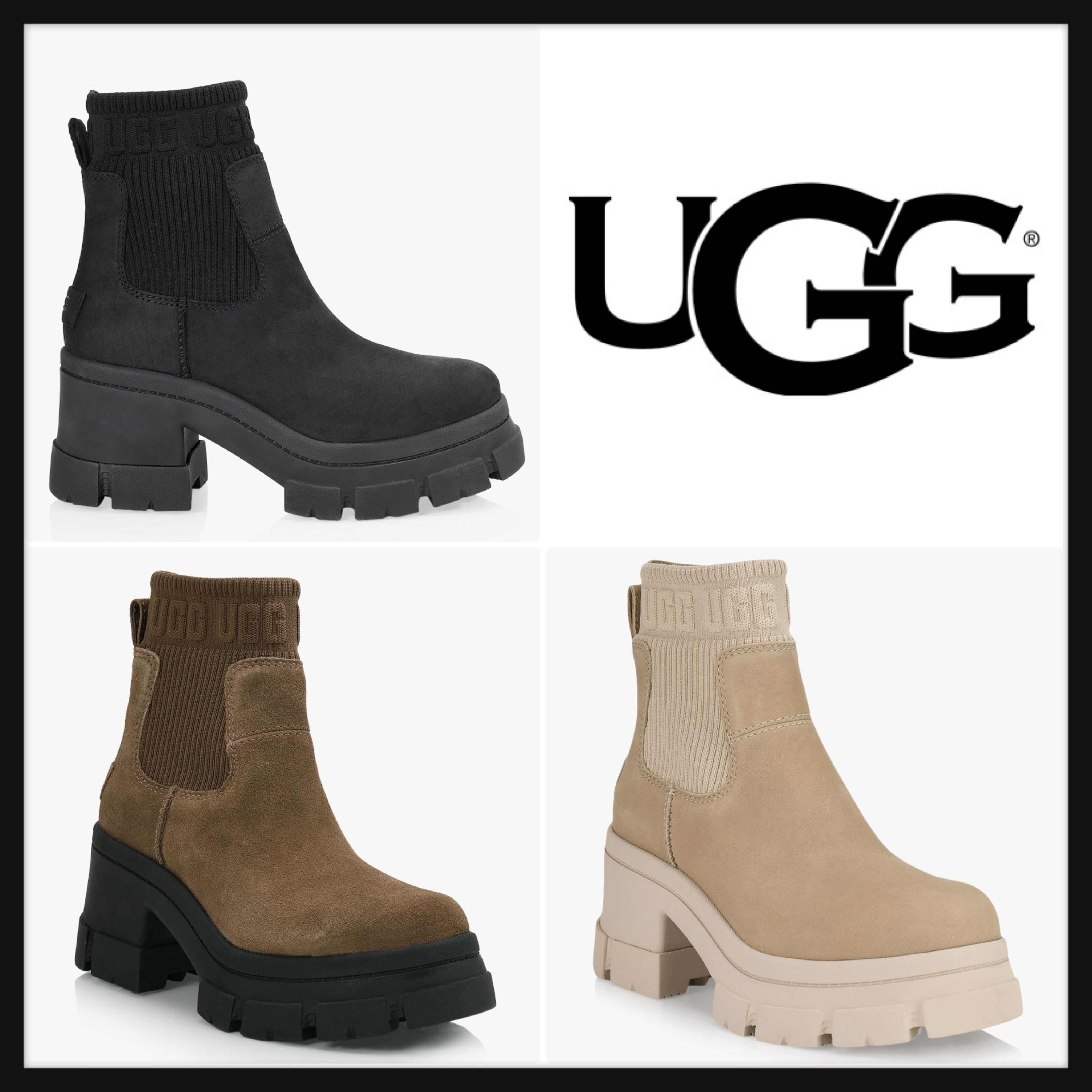 【UGG】厚底 Brooklyn Chelseaブルックリンチェルシーブーツ