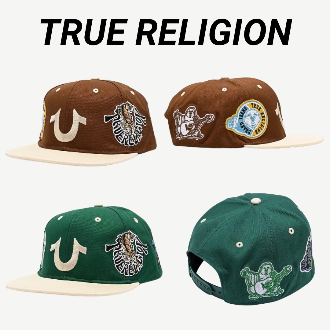 ◆TRUE RELIGION◆刺繍 マルチ ロゴ ハット 送料込