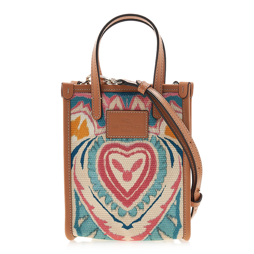 ETRO★女性 ペイズリー ミニ トートバッグ 1N861 8309 8000