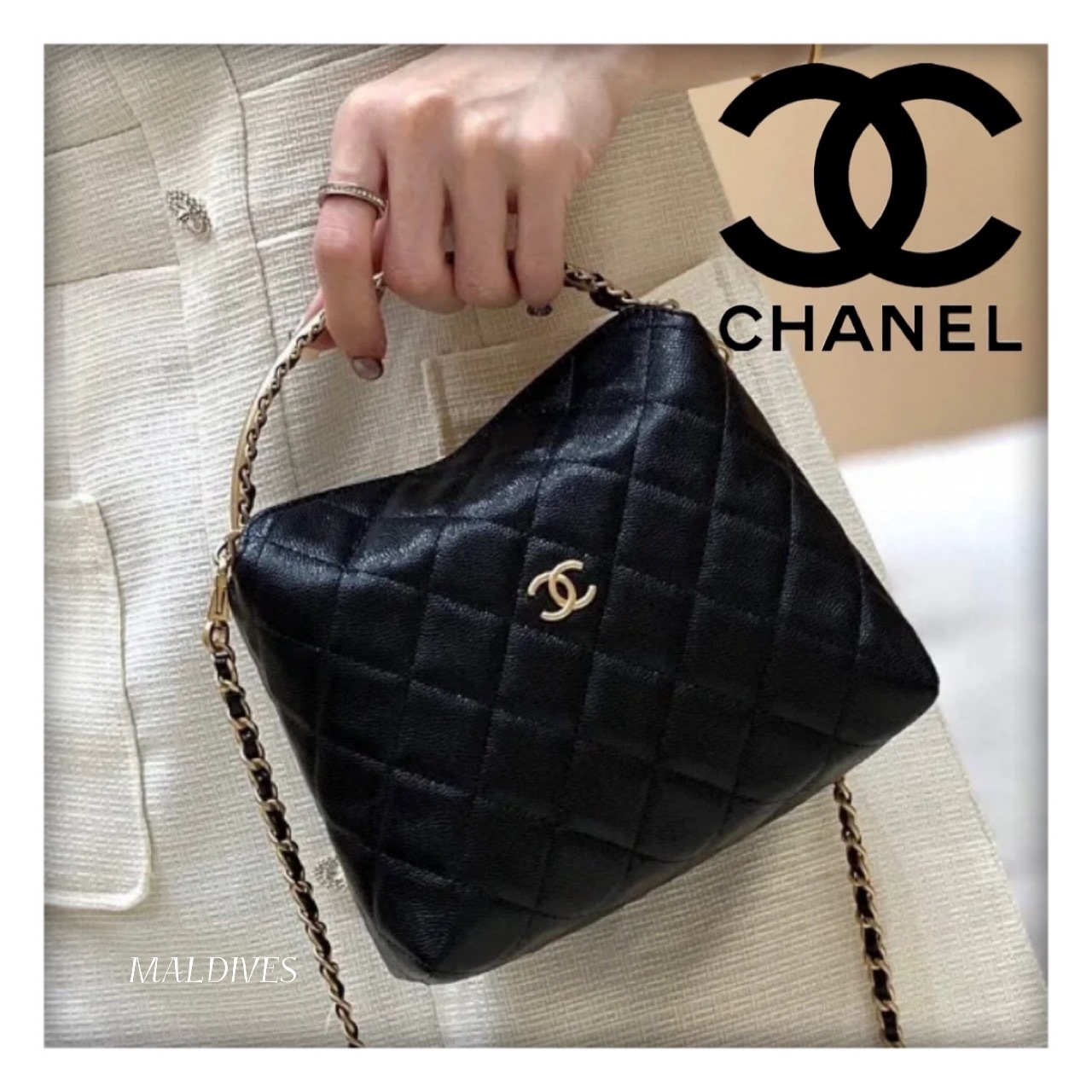 ☆24aw エレガント感あふれる☆ CHANEL チェーンクラッチ ☆24aw エレガント感あふれる☆ CHANEL チェーンクラッチ