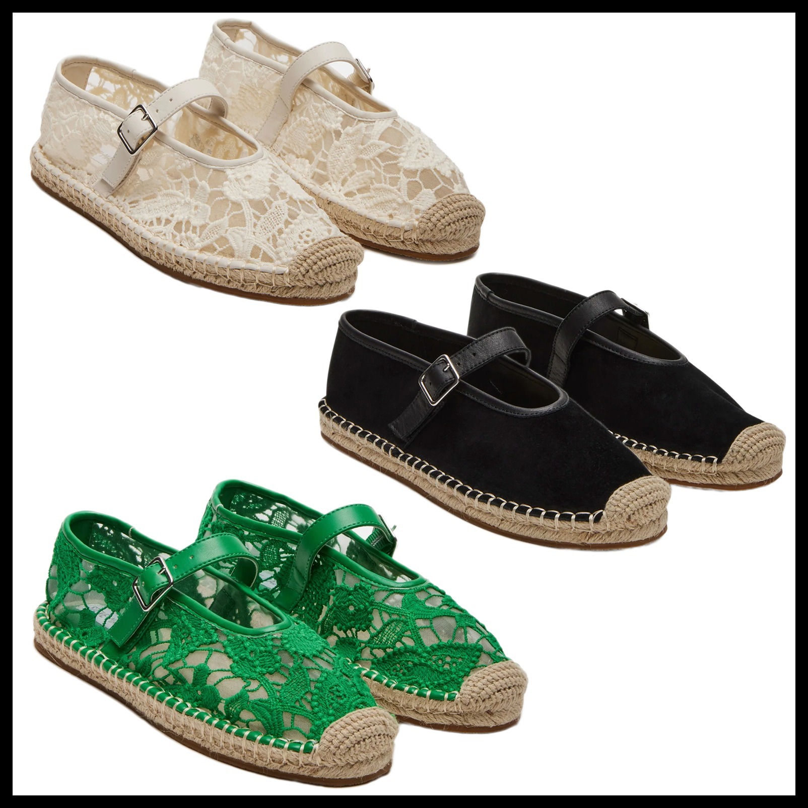 Steve Madden メリージェーン エスパドリーユ Viva フラット