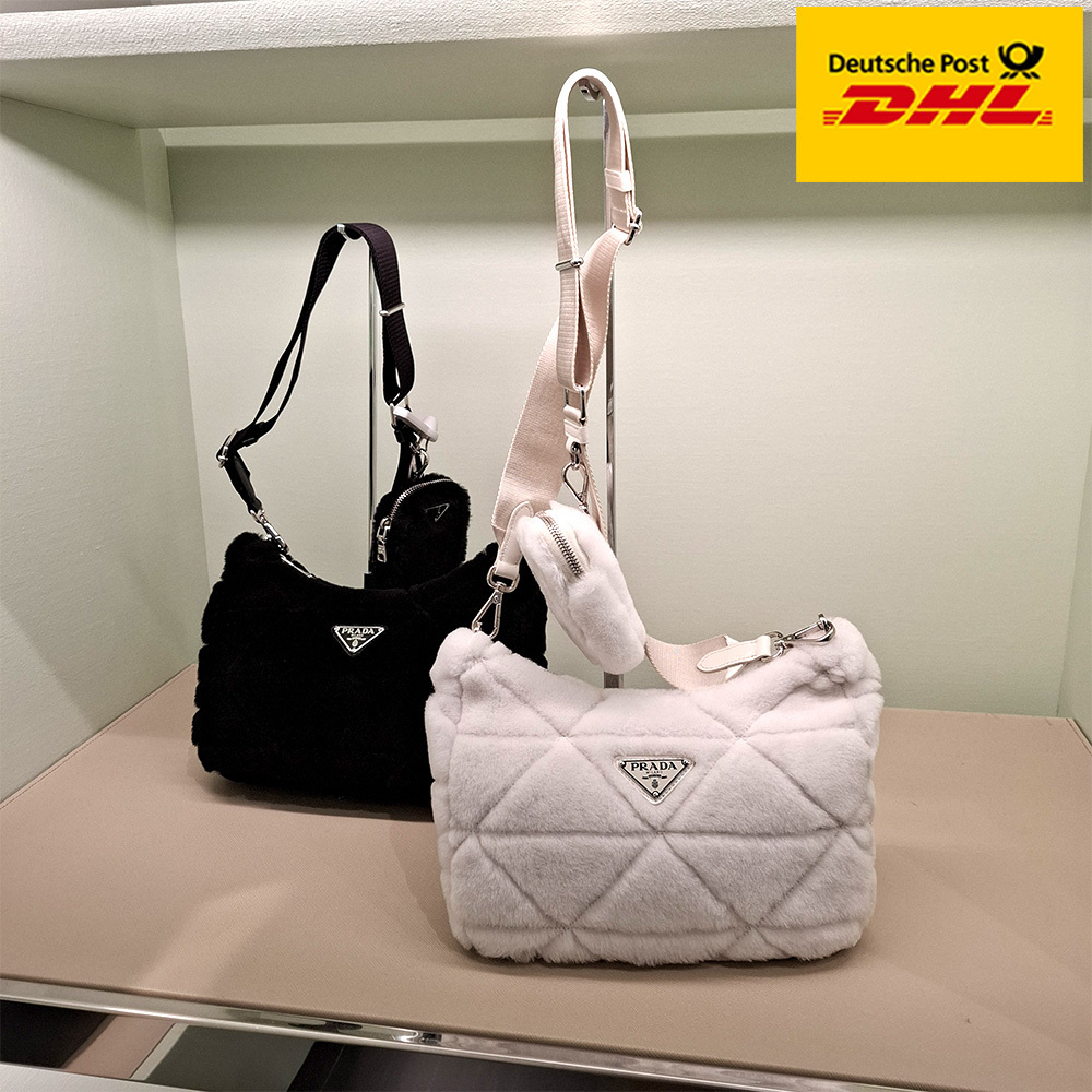 一点限り！EXPRESS便可◎ PRADA 1BC151 ファー バッグ