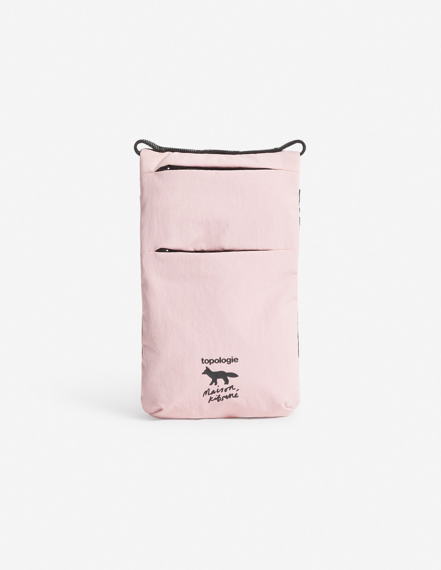 ★MAISON KITSUNE★TOPOLOGIE コラボ ポーチ 携帯ケース ピンク ☆MAISON KITSUNE☆TOPOLOGIE コラボ ポーチ 携帯ケース ピンク