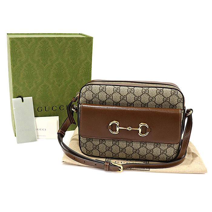 GUCCI GG スプリーム ホールスビット 1955 ショルダーバッグ