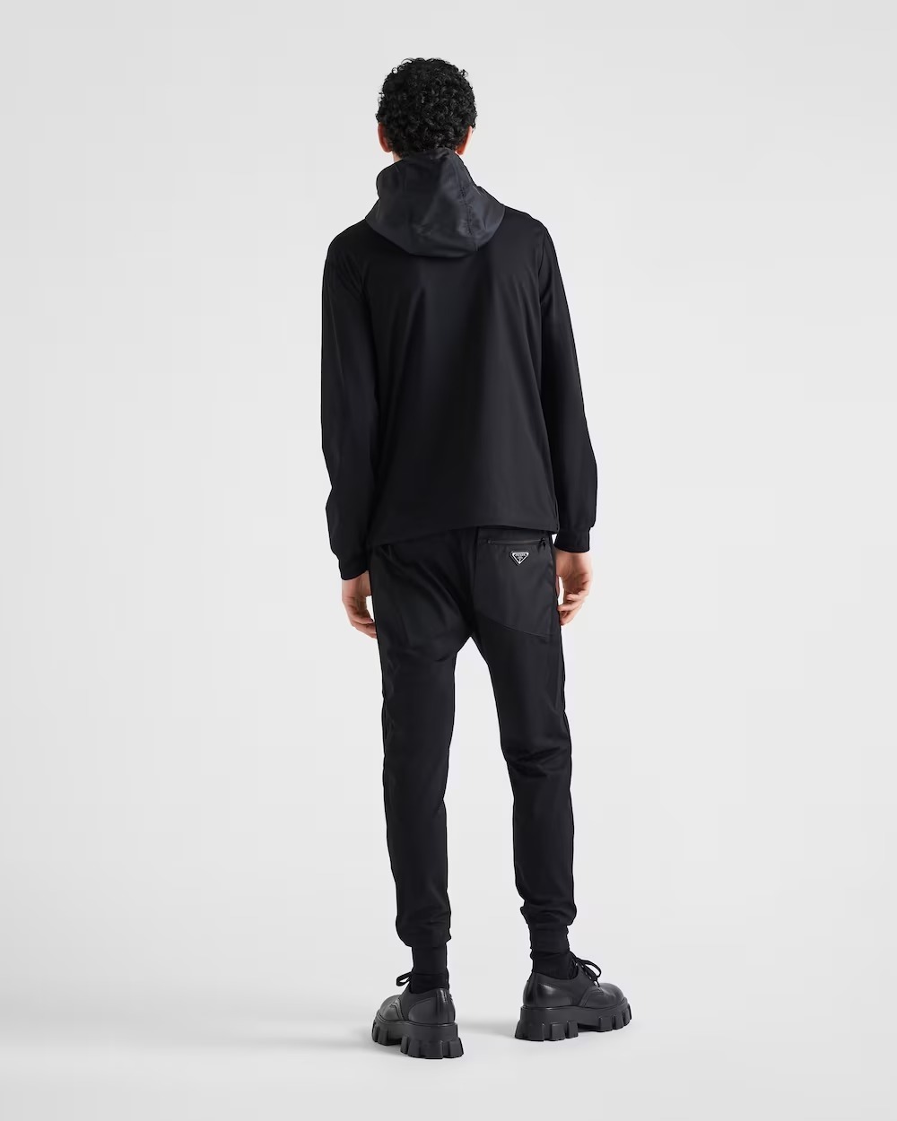 《送料無料》 PRADA Technical cotton and Re-Nylon cardigan