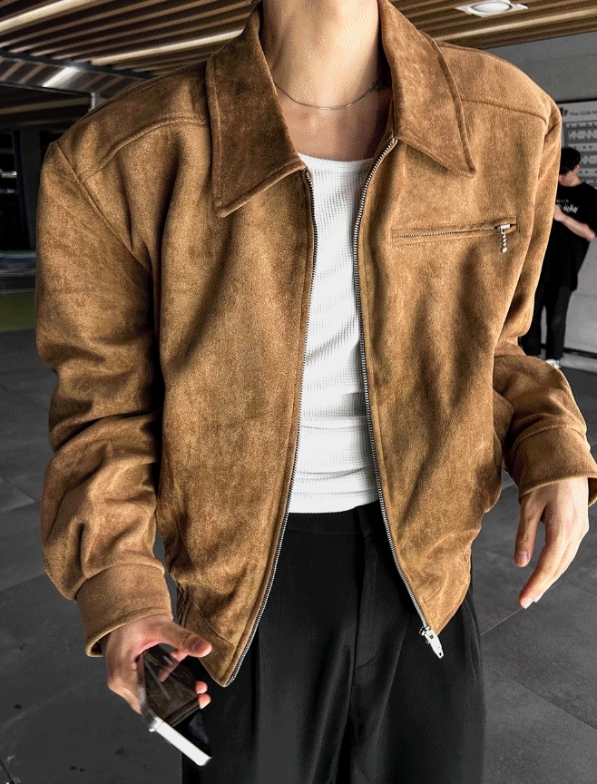 COSYHARU】Fury Suede Jacket