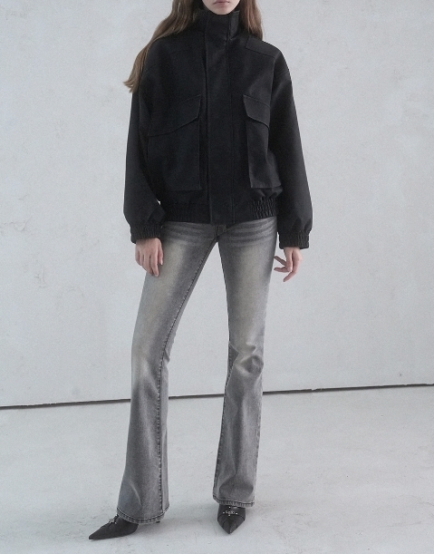 AVANDRESS ♥ Glossy Leather Big Pocket Jacket /追跡付 AVANDRESS ♥ Glossy Leather Big Pocket Jacket /追跡付