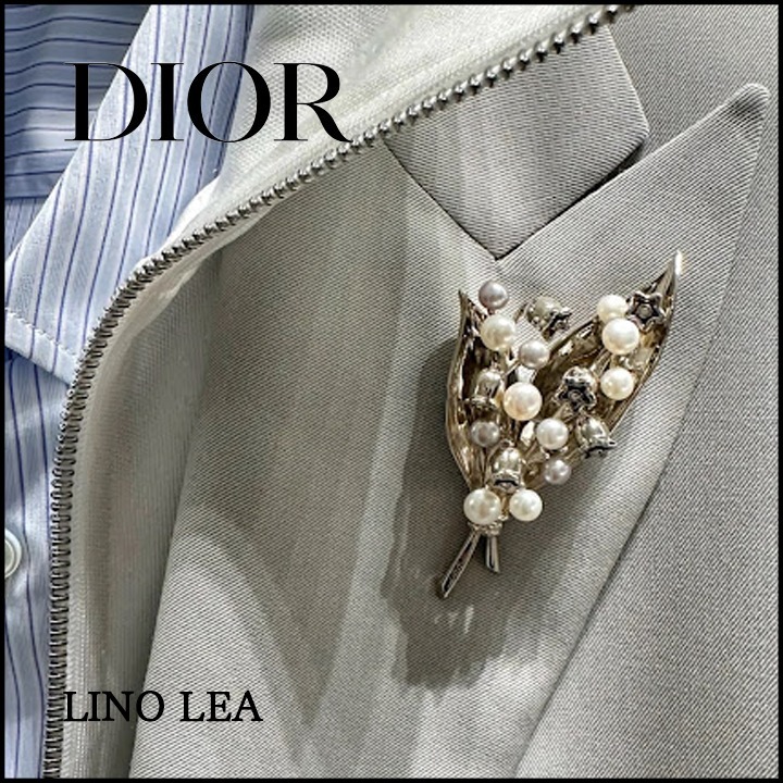 《華やか♡》DIOR リリー オブ ザ バレー ブローチ