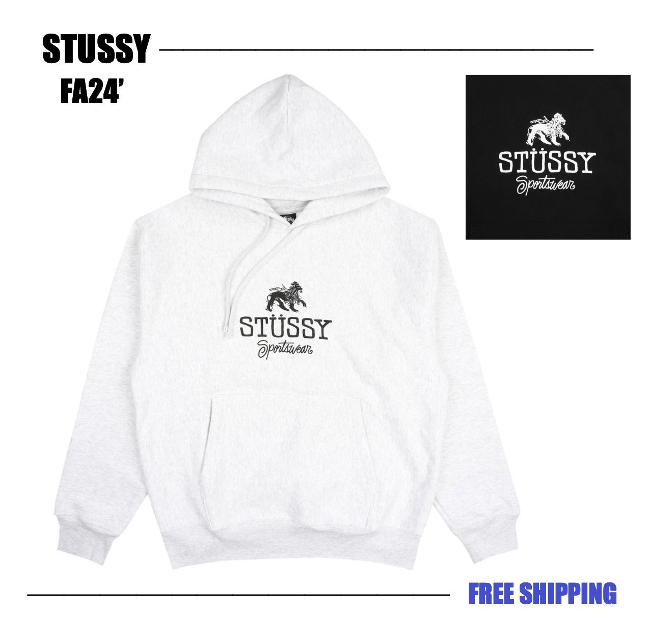 【STUSSY FA24'】Stussy Sportwear Hoodie