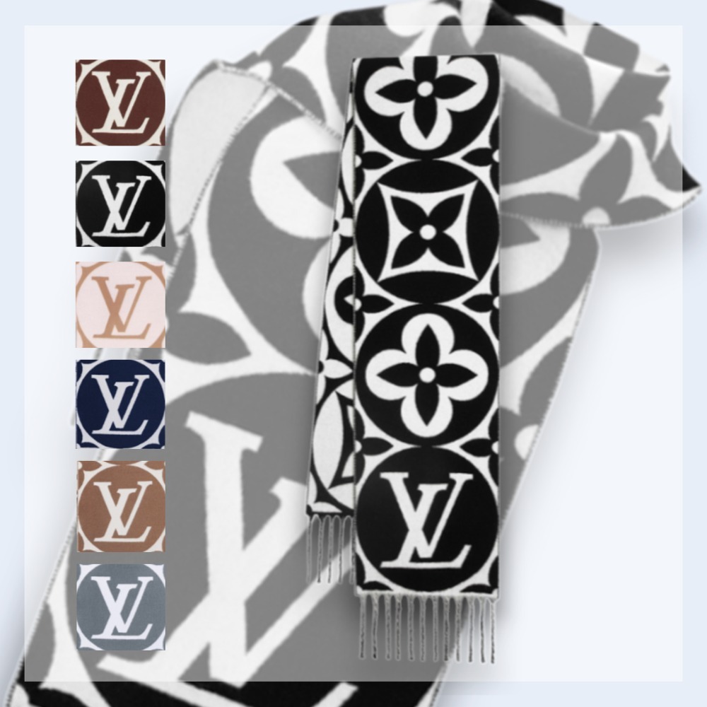 国内即発/関税なし/Louis Vuitton マフラー・LV メダリオン 6色