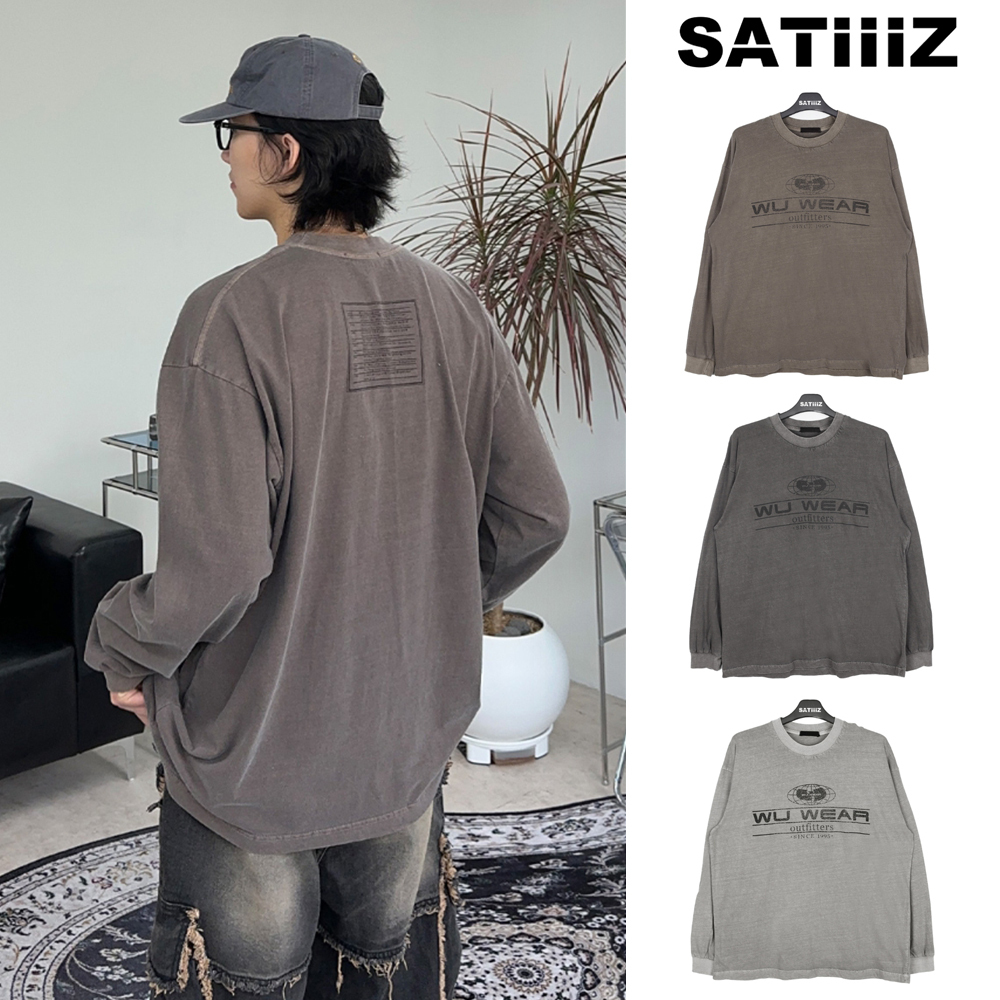 【SATIIIZ】Lebe Pigment Printing Long Sleeve