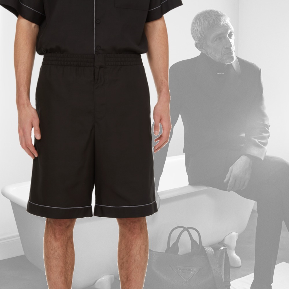 【希少】PRADA シルク ショーツ ハーフパンツ ボトムス ブラック