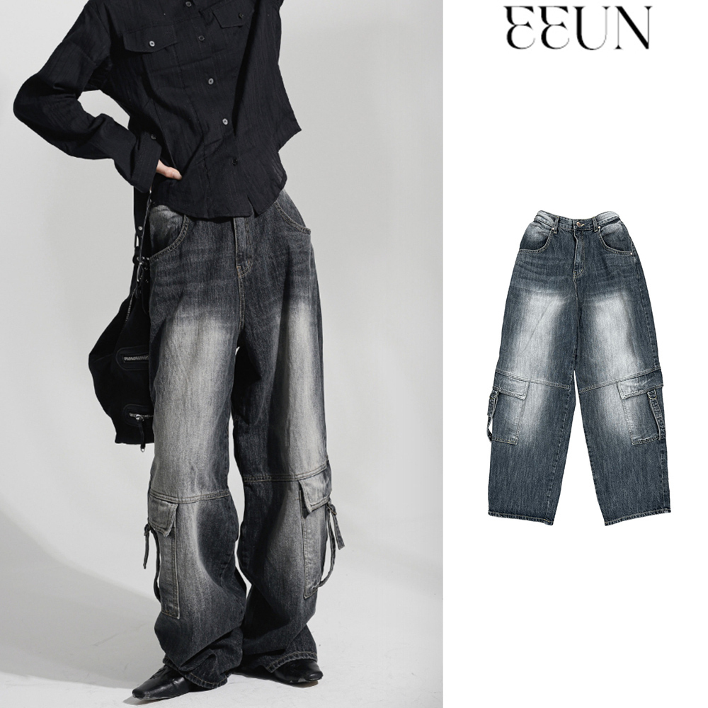 【EEUN】Chilly Pocket Cargo Denim (unisex)