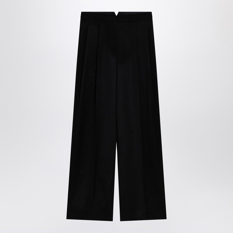 ボトムスその他 Givenchy Black wool wide trousers