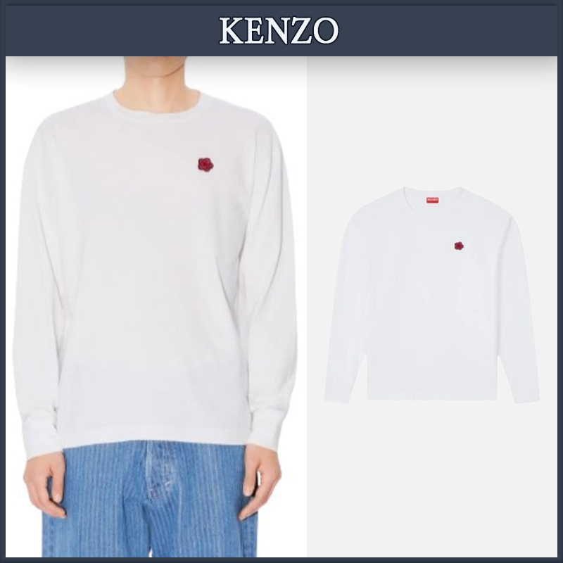 【KENZO】★送料・関税込★ ボークフラワー刺繍長袖Tシャツ