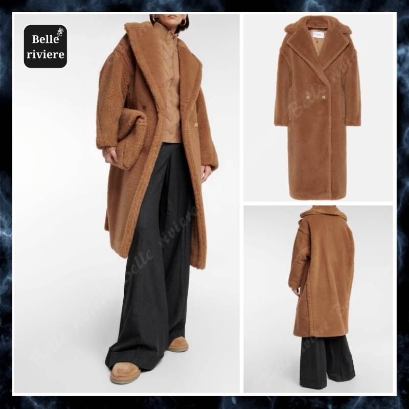24PF new/Max Mara テディベアコート Coat Brown