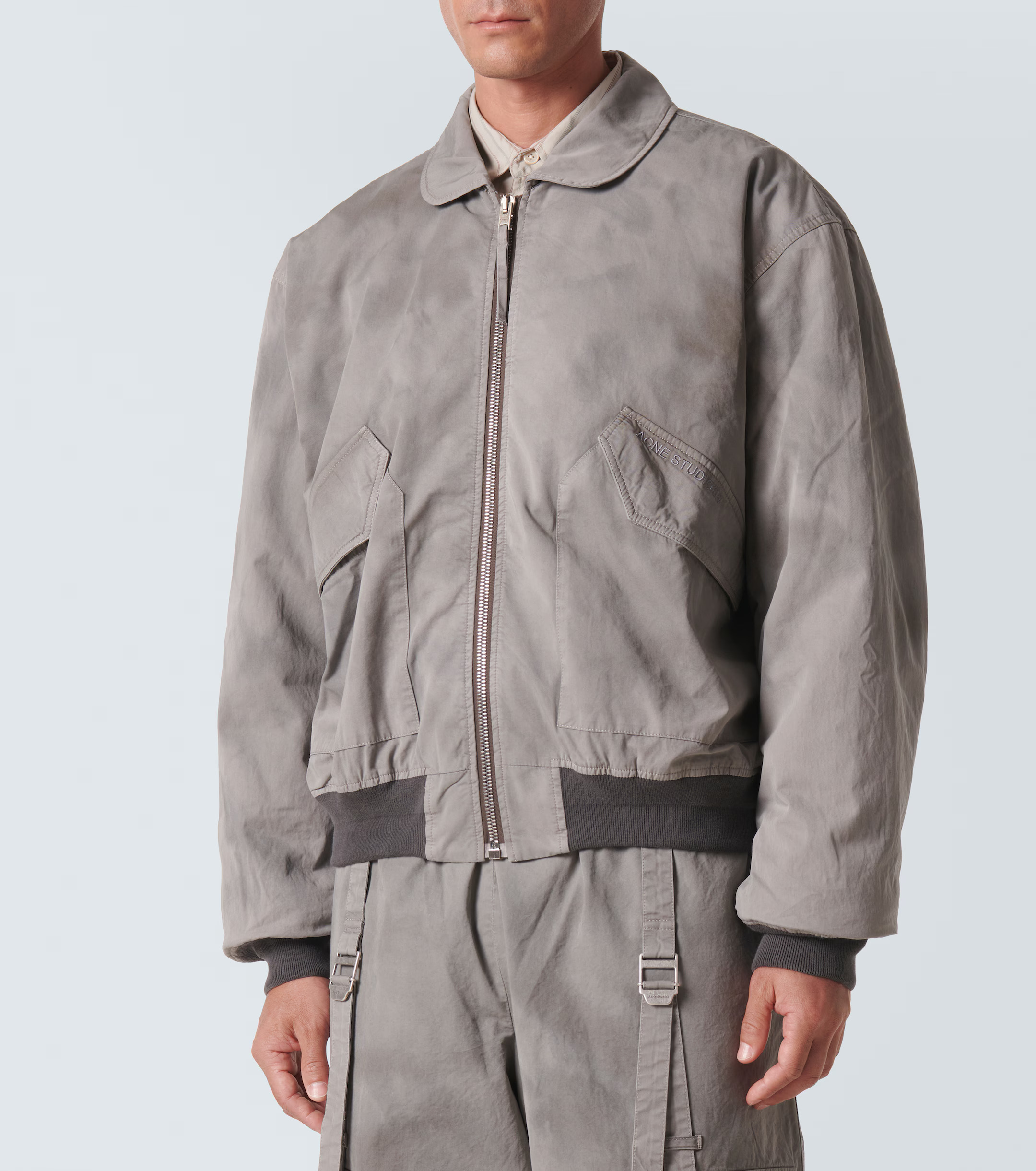 大人気◇Acne Studios◇ロゴ入り コットン ボンバージャケット