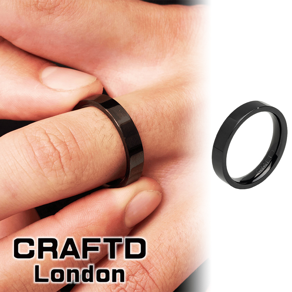 CRAFTDLondon クラフトロンドン 指輪 FLAT BAND RING 5MM リング