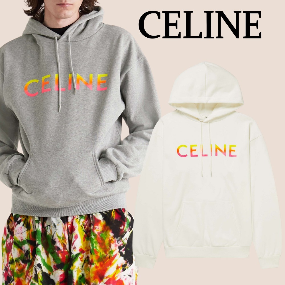 【CELINE HOMME】コットンジャージー オーバーサイズフーディー