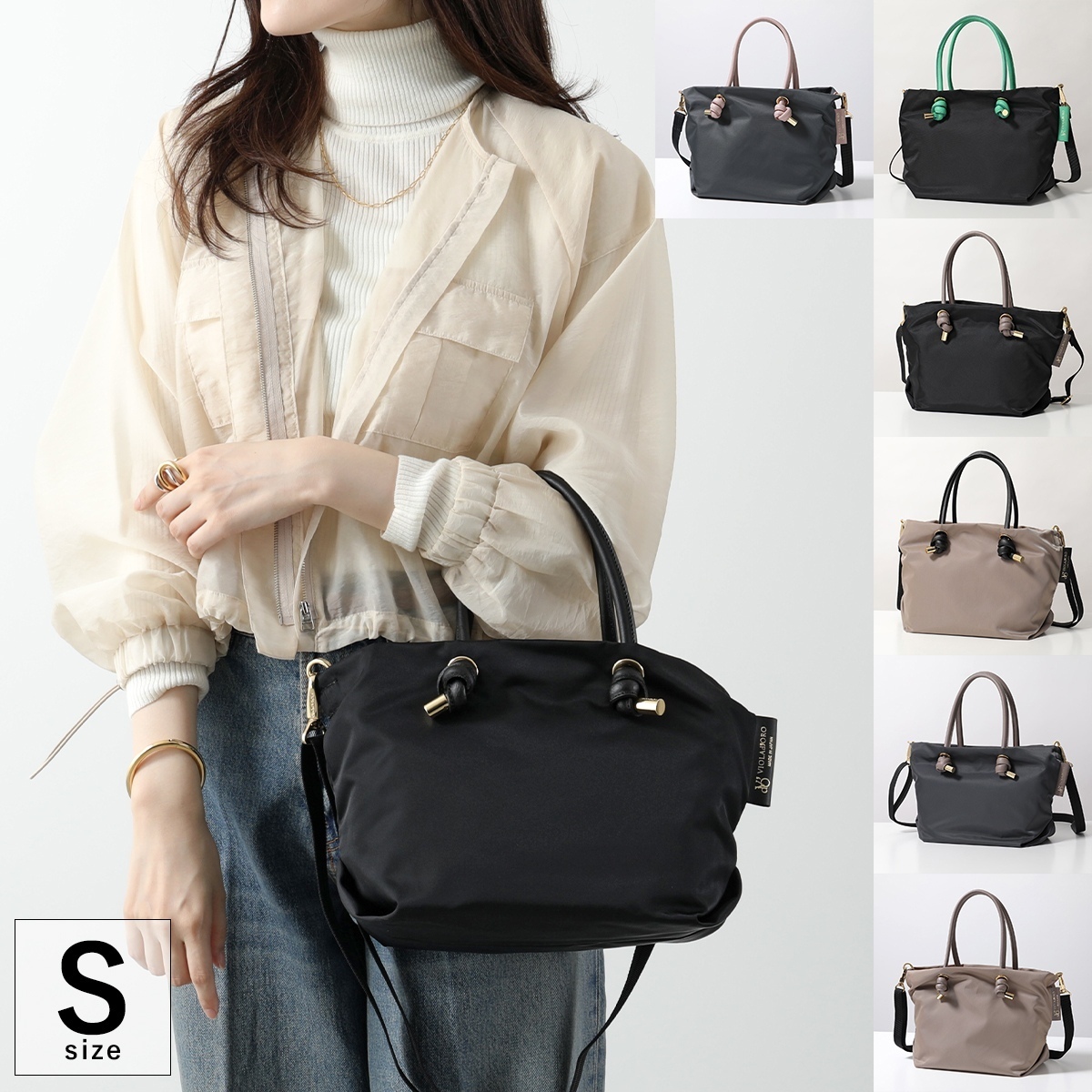 VIOLAdORO ハンドバッグ BIANCA S V-2174