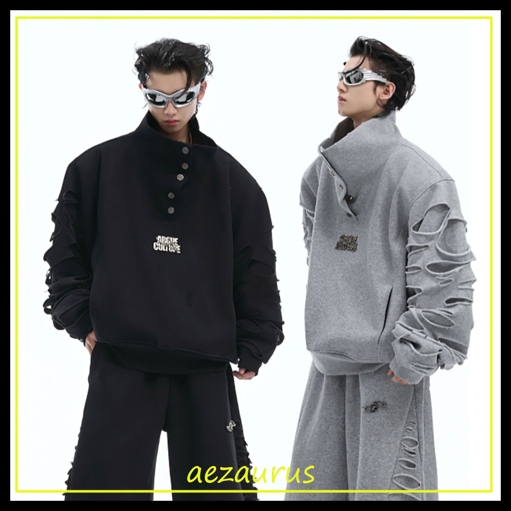 ArguE CulturE プルオーバースウェットダメージビッグシルエット
