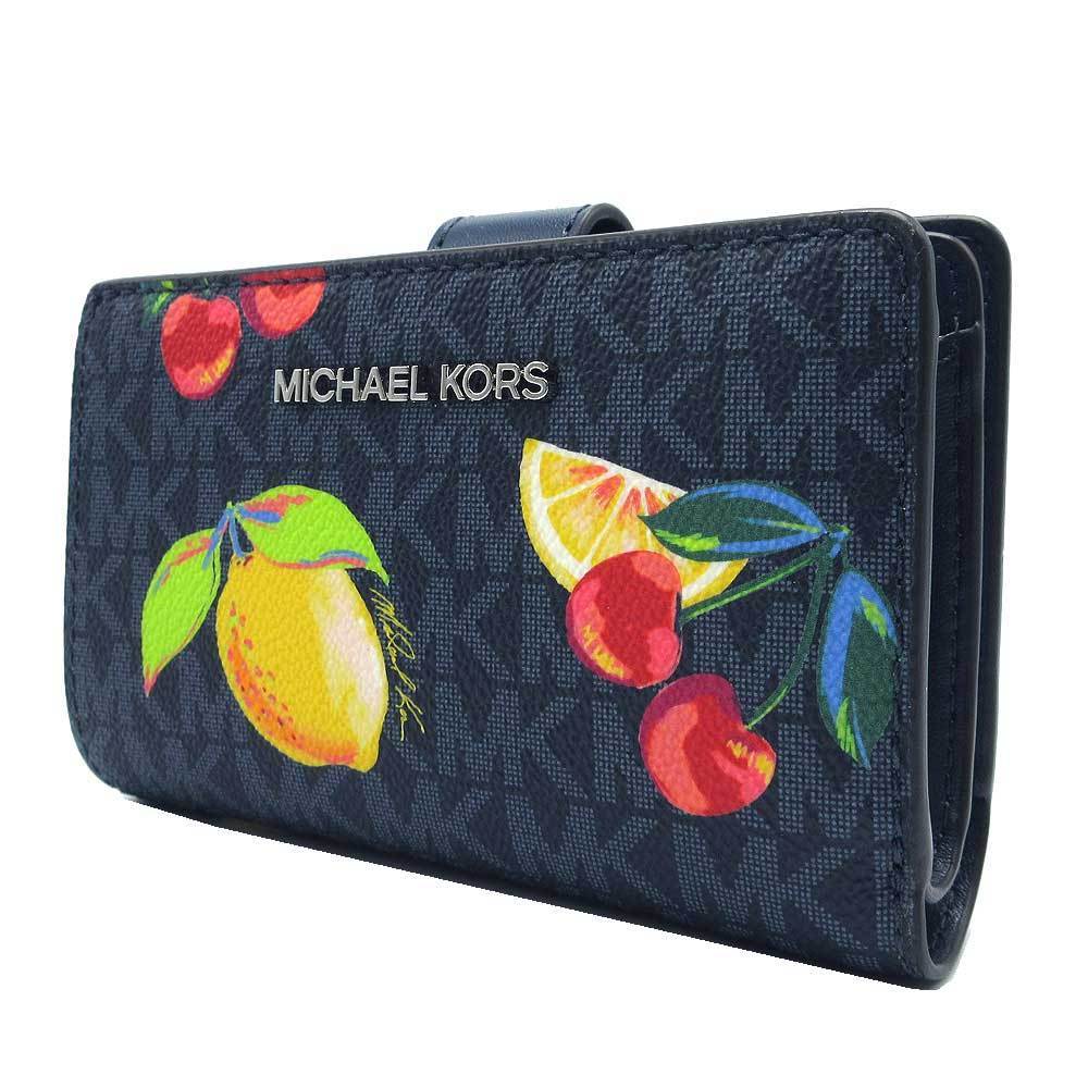 国内即送 Michael Korsフルーツ 二つ折り財布 35T4STVF6V