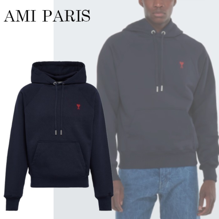 【AMI PARIS】Ami de Coeur コットンジャージー パーカー