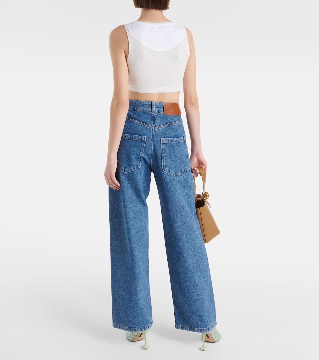 【格上げアイテム】 LOEWE ハイライズ ワイドレッグ ジーンズ 関税込】Loewe ロエベ ハイライズ ワイドレッグ ジーンズ