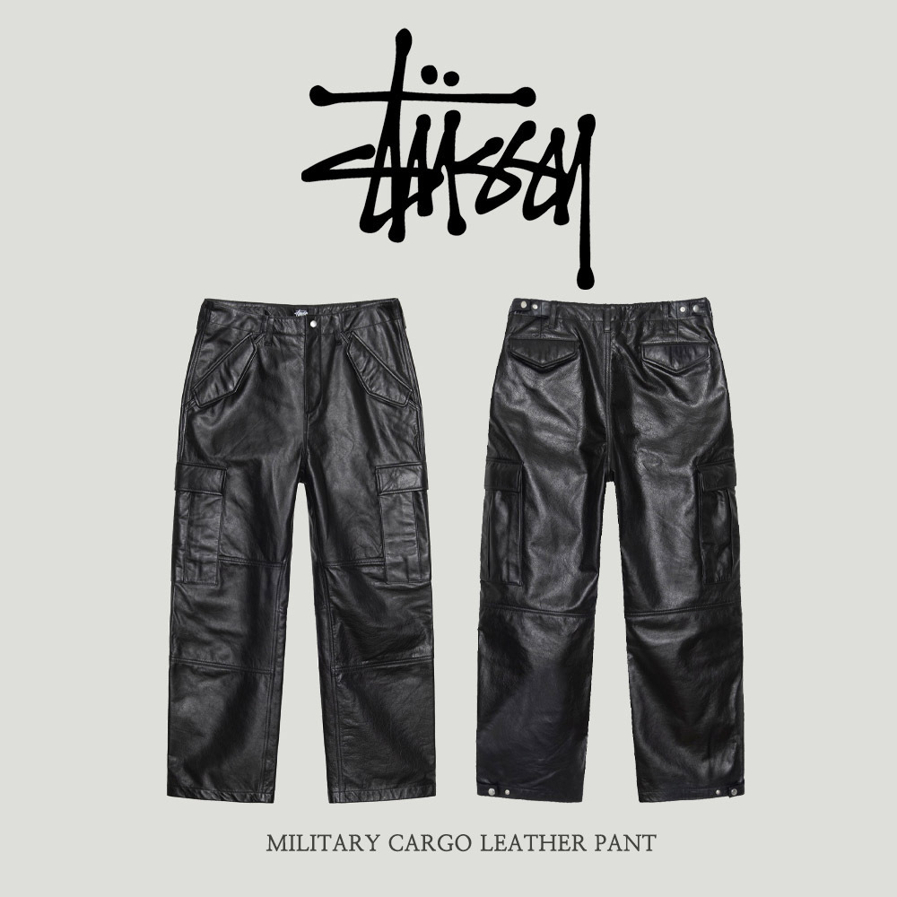 STUSSY MILITARY CARGO LEATHER PANT｜ワークパンツ・カーゴ