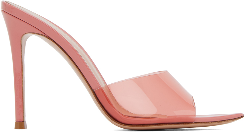 【関税込み】Gianvito Rossi ピンク Elle 105 ヒールサンダル