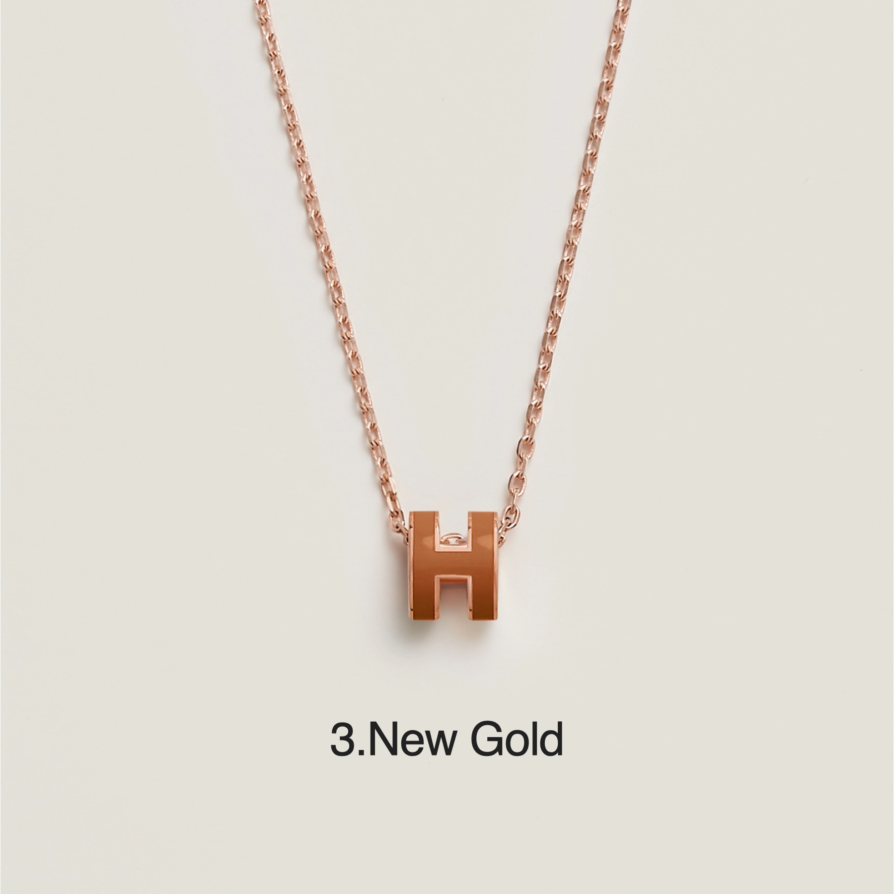 大人気【Hermes】Mini Pop H ペンダント(ローズゴールド) ◇HERMES◇ 大人気! Mini Pop H pendant ローズゴールド (HERMES