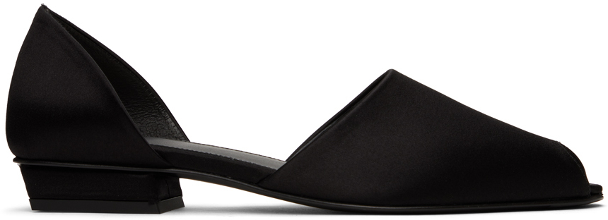 【関税込み】TOTEME ブラック The Peep-Toe スリッパ