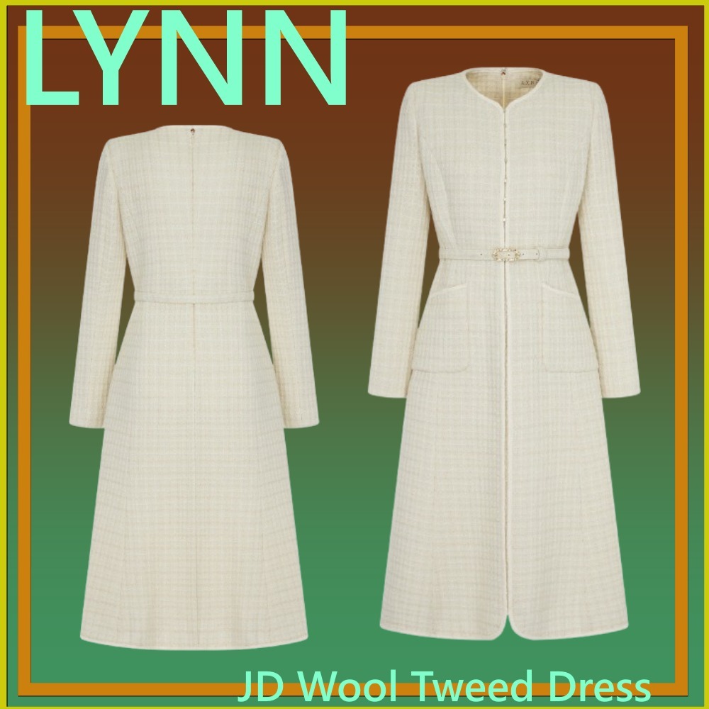 LYNN ◆ JDウールツイードワンピースです
