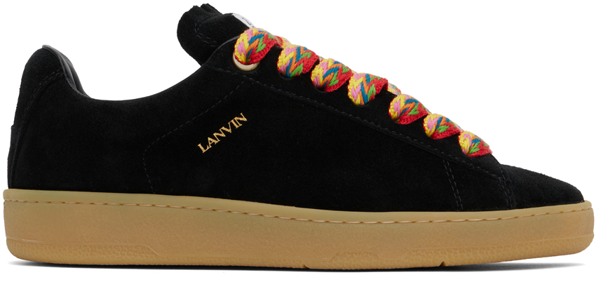 【関税込み】Lanvin ブラック スエード Curb Lite スニーカー