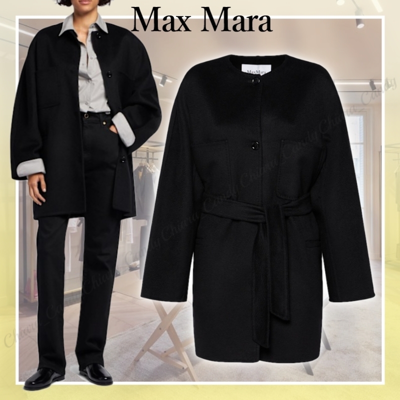 【24AW NEW】Max Mara_women / Albata カシミヤ ショートコート