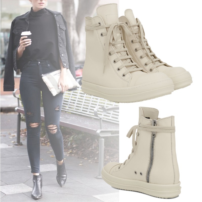 RICK OWENS EDFU ハイトップ スニーカー カーフレザー
