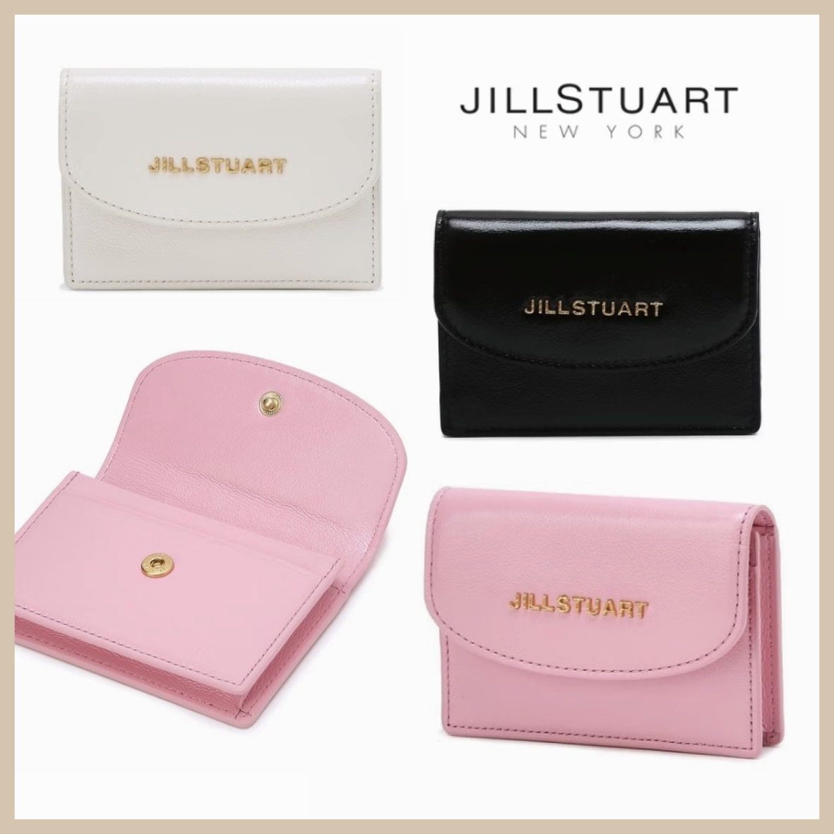 人気★JILLSTUART★Logo Decoration Card Walle.t
