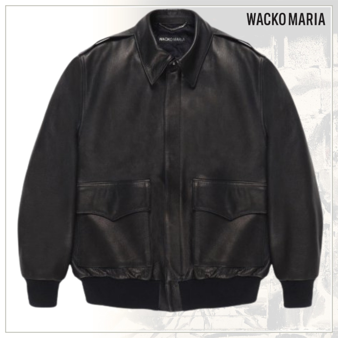 持っていたい【WACKO MARIA】LEATHER A-2 FLIGHT JACKET