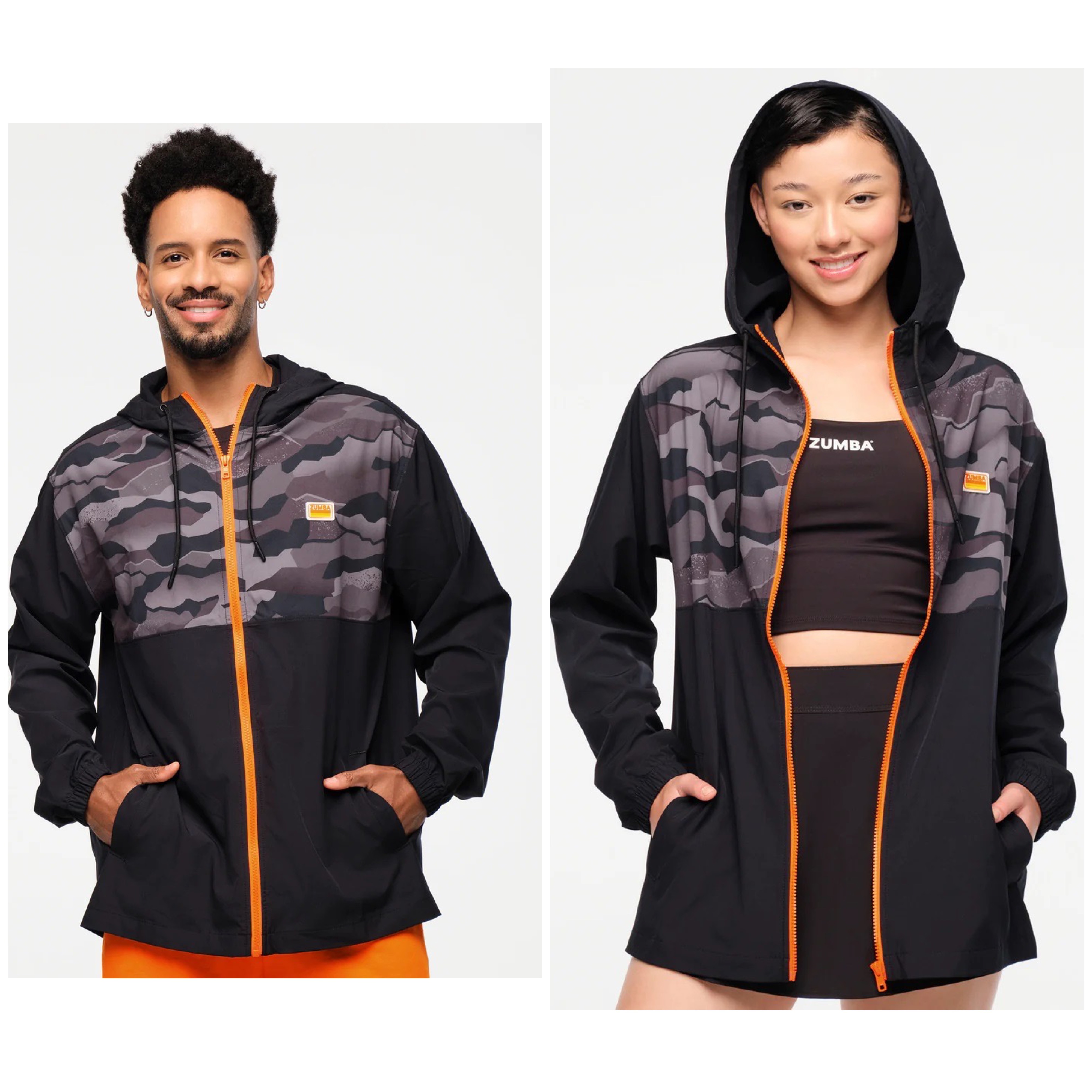 新作♪ユニセックス Zumba Explore Men's Hooded Windbreaker