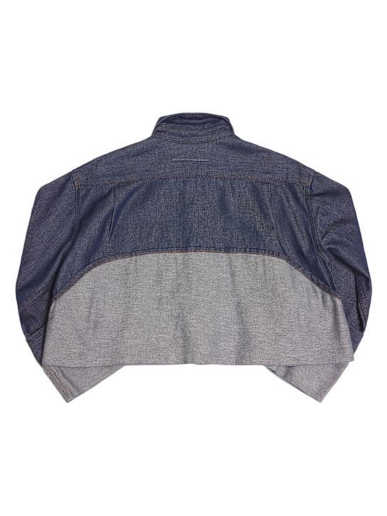 MM6 Maison Margiela 大人もOK ロゴ デニム クロップド シャツ