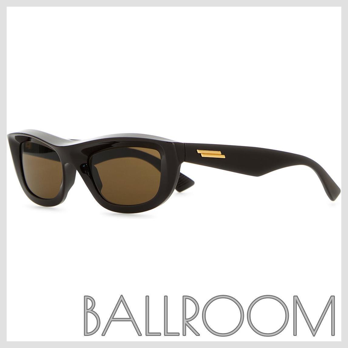 サングラス BOTTEGA VENETA DARK BROWN ACETATE SUNGLASSES