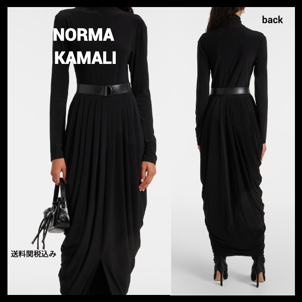 送料関税込み★NORMA KAMALI★タートルネックミディドレス