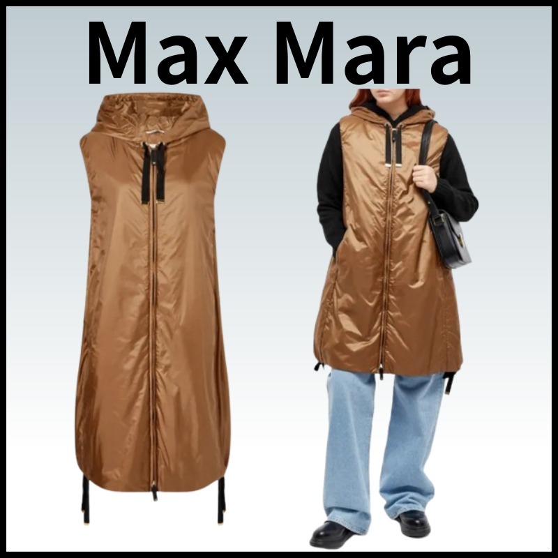 【Max Mara】グリーンギ ロングジャケット カラメル関税送料込！