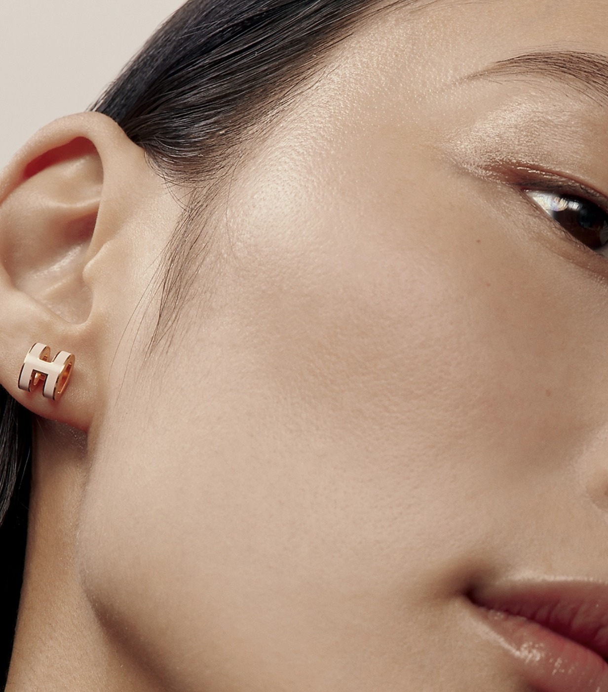 ◇HERMES◇ 大人気! Mini Pop H earrings ローズゴールド