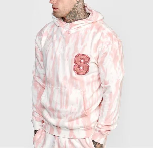 SikSilk★長袖 プルオーバー ロゴ タイダイ フーディー パーカー
