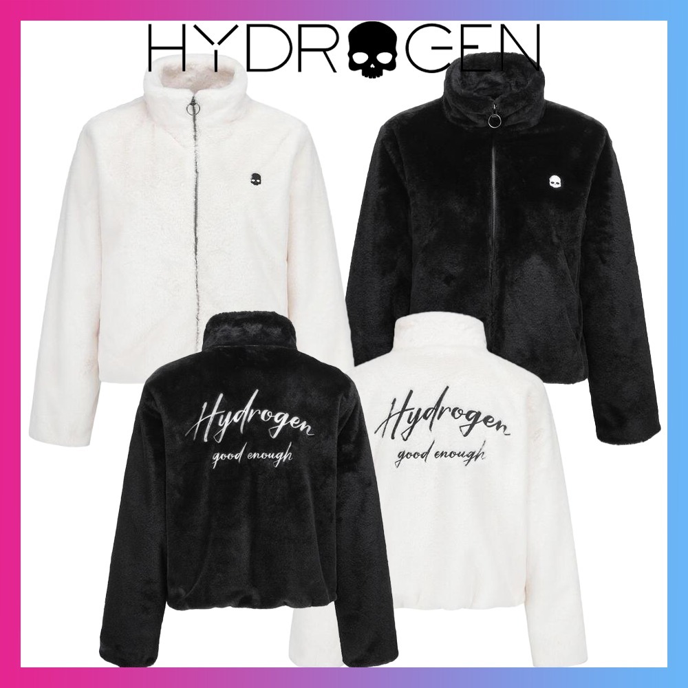 【Hydrogen】(韓国) Women Silky Boa Jacket ファーコート 2色
