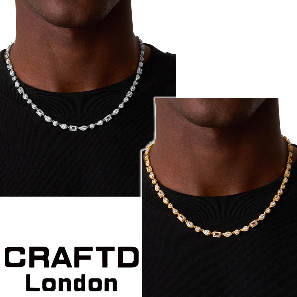 CRAFTD London ネックレス MIXED CLUSTER LINKED NECKLACE