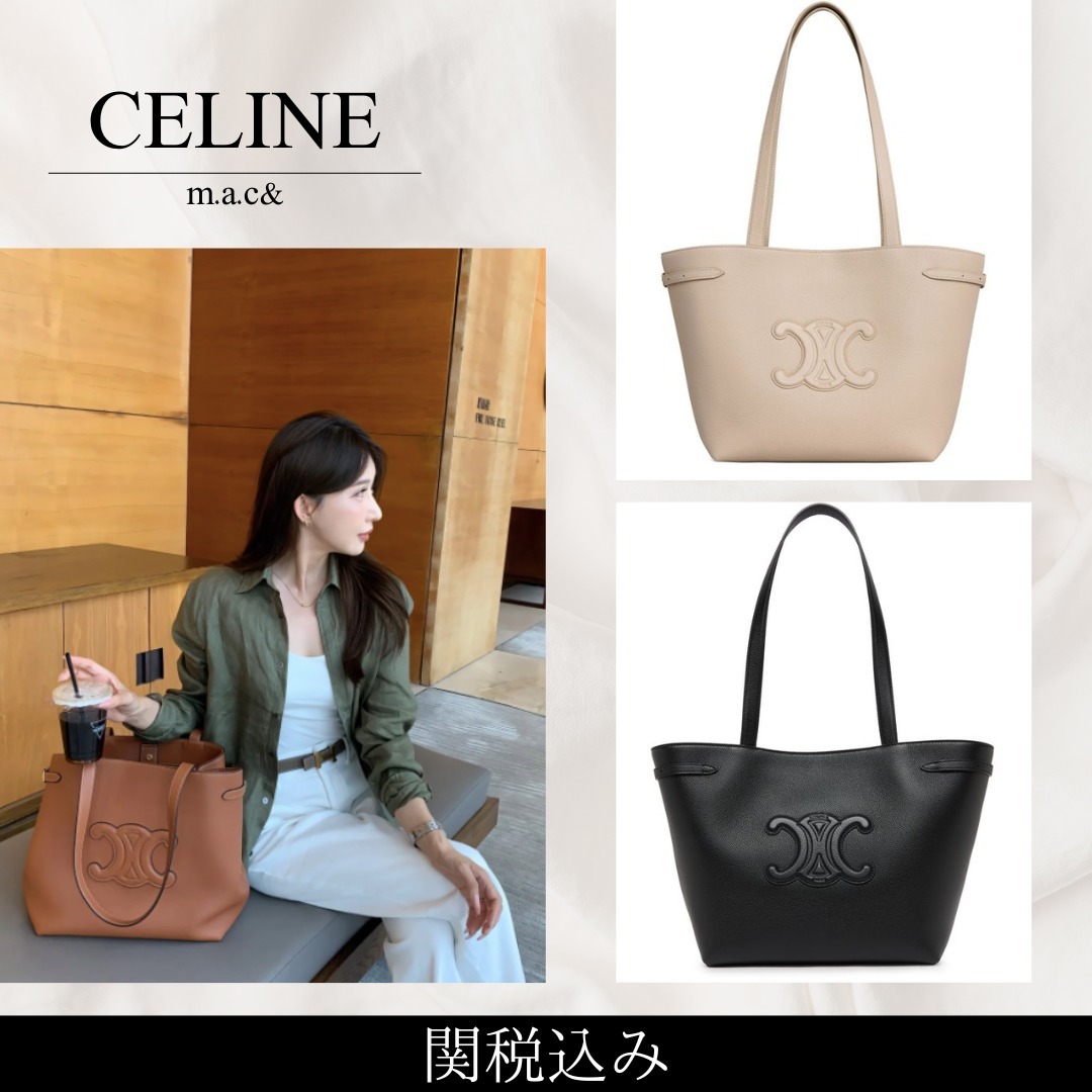 【CELINE】Small cabas Anais cuir Triomphe grained calfskin