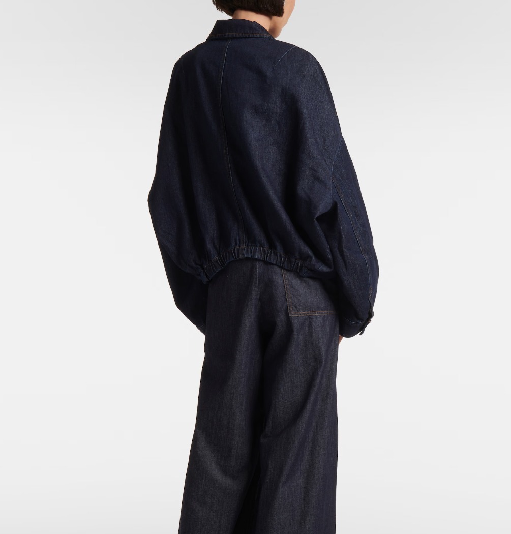 秋冬《DRIES VAN NOTEN》オーバーサイズ デニム ジャケット 紺色