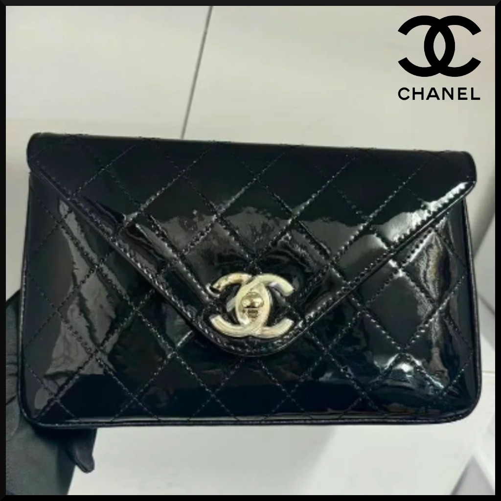 ☆上品☆【CHANEL】カーフスキン チェーンウォレット